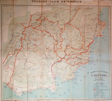 Carte toilée de l'ESTEREL -