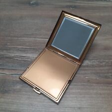 Poudrier Ancien Stratton Made In England Carré Laqué Noir Vintage Avec Miroir