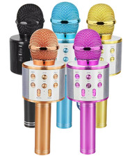 Micro karaoké Bluetooth enfant – Sans fil 5 en 1 avec haut-parleur intégré