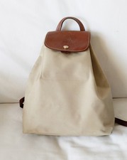 LONGCHAMP  Sac à dos Les  Pliages  Modèle Déposé  Toile Beige BE