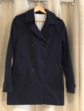 Tres Beau Trench Recent  Coton Bleu Marine Sandro L 
