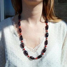 Côté vintage long collier en