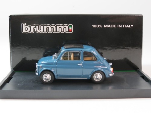 Brumm fiat 500f - fiat, bleu