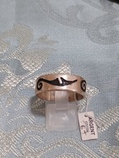 bague pour homme en argent 925, motif tribal T67