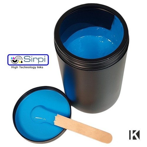 Encre sérigraphie bleu - de,