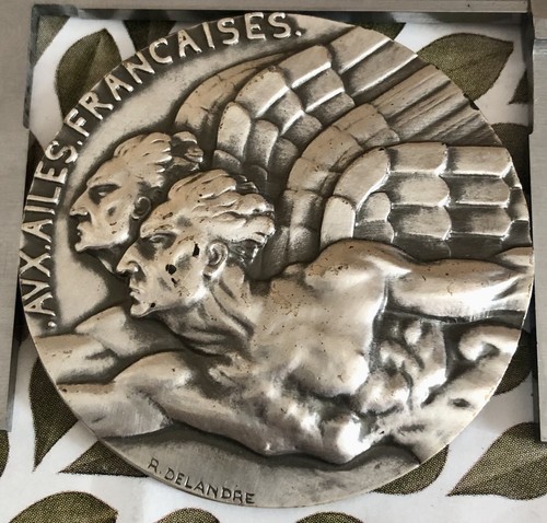 Médaille bronze argentée - en,
