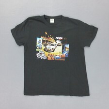 T-Shirt BD Igol Course Auto Keya L Noir Manches Courtes