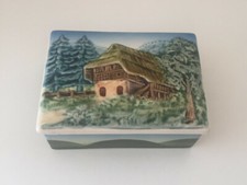 Boite en céramique décor