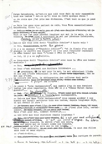 Serge gainsbourg interview - serge,