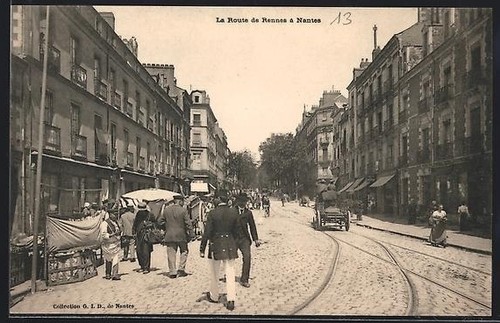 Cpa nantes route - de, rennes