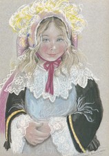 CPA. Illustrateur  Marie Claude MONCHAUX . "Les Enfants BRETONS " Chateaulin