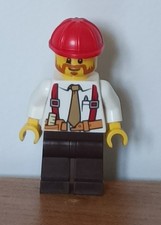 Figurine Lego CITY Ref : cty0529 - Contremaître de Chantier - Set : 60072-60073.