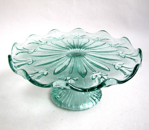 Plat gâteau verre - plat, à