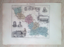 1889 - Carte ancienne du Nord