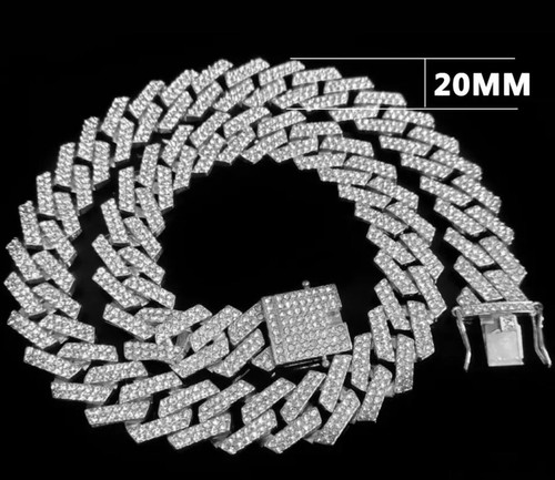 Collier broche chaine cubaine - chaine,