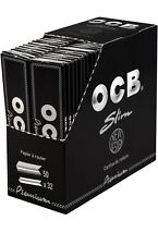 OCB 1600 Feuilles à Rouler Long Slim (Lot de 50) Noir, 1 pièce