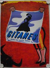 Affiche Cigarettes GITANES