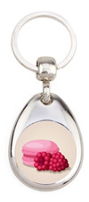 Macaron Framboise - Porte clé