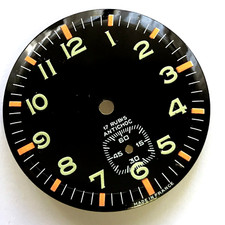 Dial cadran HS 238 montre plongée Dodane VINTAGE skin diver Zifferblatt 28 mm