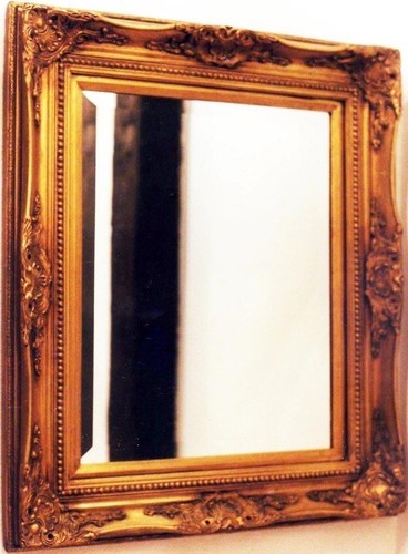 Miroir mural bois - bois, dorÉ