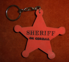 Porte-clés Etoile de Sheriff OK CORRAL CUGES LES PINS 13780 Parc Attractions