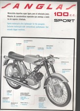 ( moto) vieux papiers publicité : SANGLAS 100 cc sport P46890)