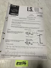 Renault technique R18 turbo 1981 R1345 schéma électrique R 1345