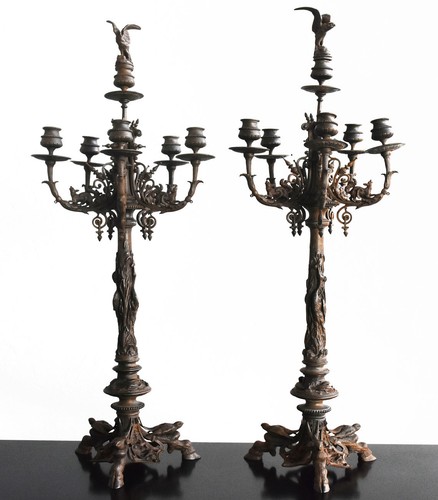 Paire grands chandeliers - paire, de