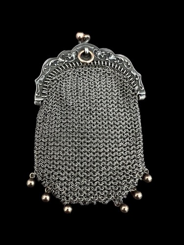 Porte monnaie argent ancien - porte-monnaie, en