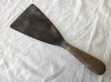 Outil à main Ancienne Spatule en acier pour joint Platerie, Maçonnerie 9,5cm