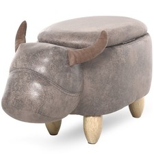 HOMCOM Tabouret La Vache