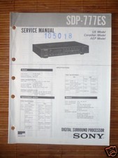 Service Manuelle sony