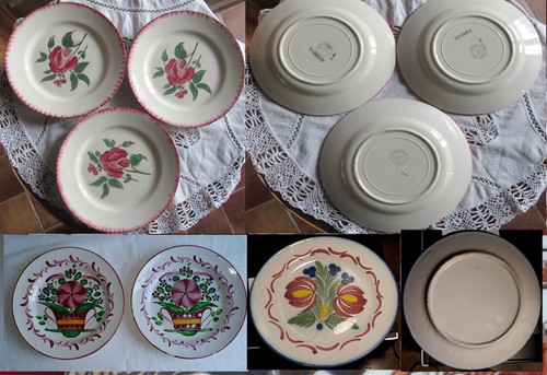 Lot assiettes anciennes en - lot,, 6