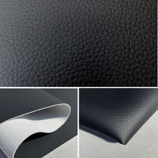 Simili Cuir Tissu de Voiture Premium Extra Stark T221 Noir Lisse Et Type Perforé