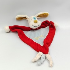 Doudou plat chien rouge bleu os PICCO MINI - 34857