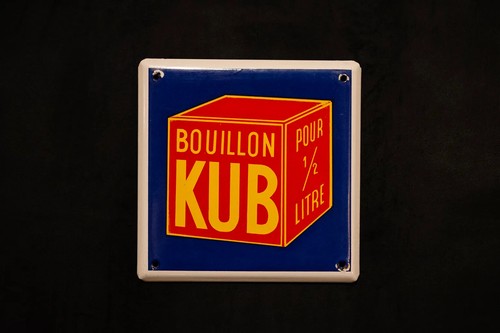 Plaque émaillée publicitaire - Émaillée,