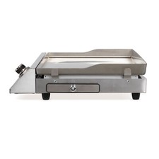 Plancha électrique gaz Barbecue 2800W acier INOX émaillée 45x35 cm Allumage