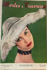 Modes et Travaux n° 613 Janvier 1952 revue ancienne couture tricot mode femme
