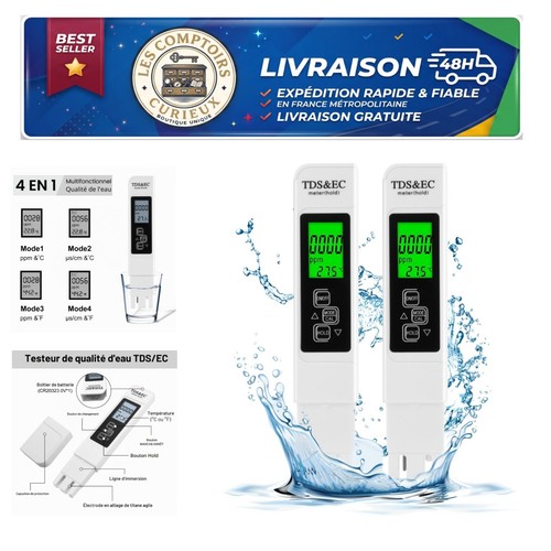 Testeur tds qualité - ph, de