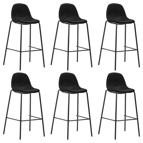 Chaises bar noir tissu - de,