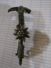 ANCIENNE BROCHE PIOLET EDELWEISS MONTAGNE ALPINISME