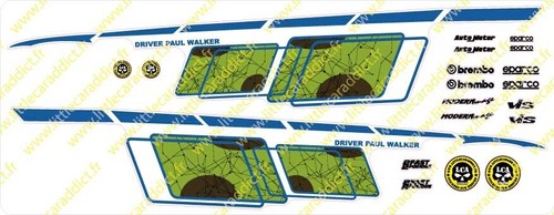 Planche autocollant drift - rc,
