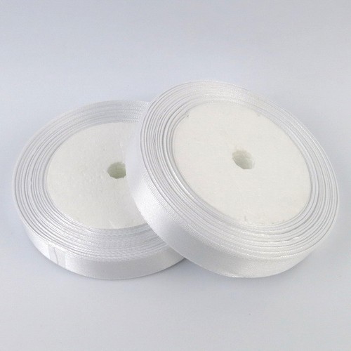 Rouleau ruban satin blanc - 1,