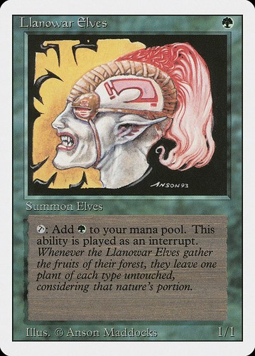 Mrms english elfes llanowar - english,