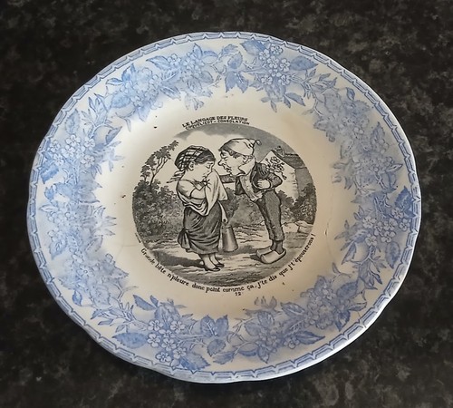 Assiette parlante langage - assiette, "le