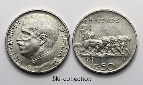 Centesimi 1919 italie - 50, r.