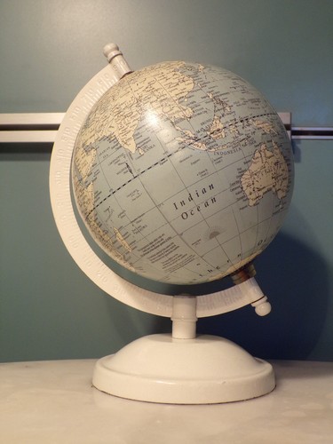 Globe terrestre métal style - métal,