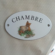 plaque émaillée (Plaque de