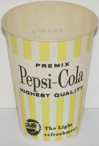 Vintage paper cup pepsi cola - vintage,