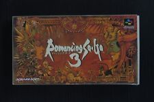 Romancing Saga 3 Nintendo Famicom Snes Complet Japan JPN